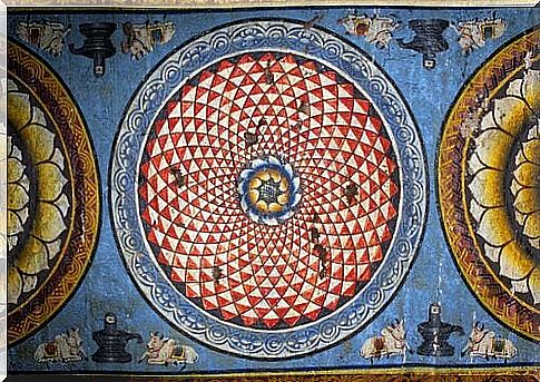 Mandala-on-the-wall-of-a-temple