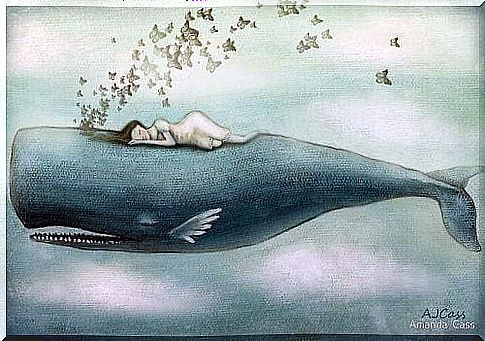 Sometimes we cry so much that whales might swim in our tears