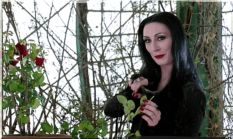 Morticia from the Addams family